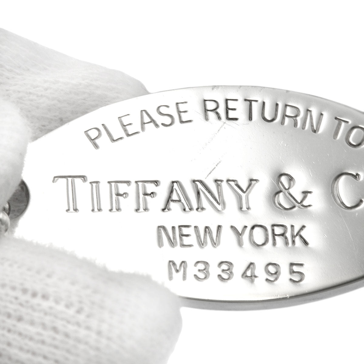 TIFFANY&Co. Return to oval tag Necklace Silver Ladies [Used]