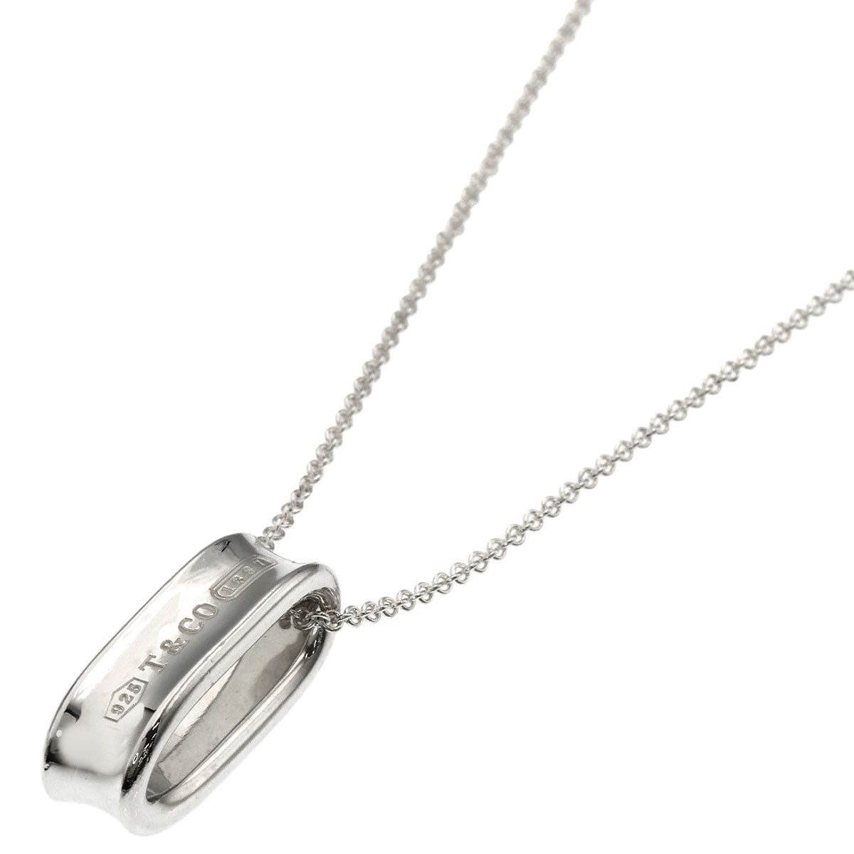 TIFFANY&Co. 1837 Oval Loop Necklace Silver Ladies [Used]