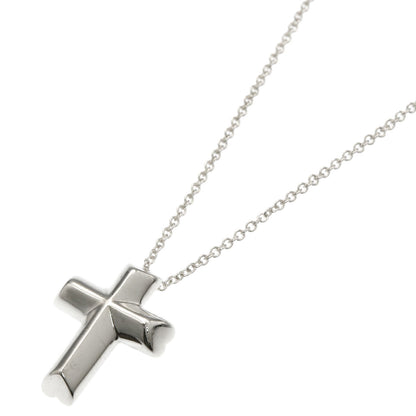 TIFFANY&Co. Heart cross Necklace Silver Ladies [Used]