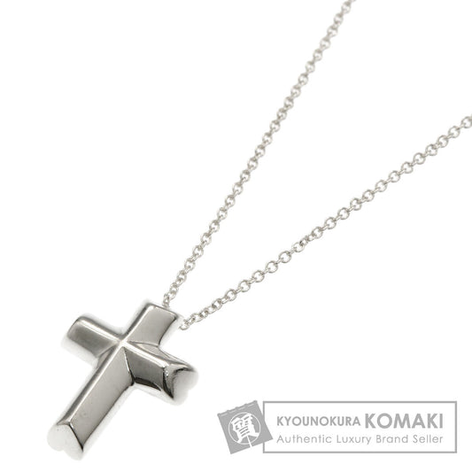 TIFFANY&Co. Heart cross Necklace Silver Ladies [Used]