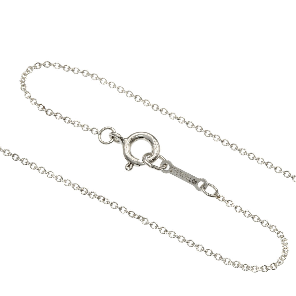 TIFFANY&Co. Heart cross Necklace Silver Ladies [Used]