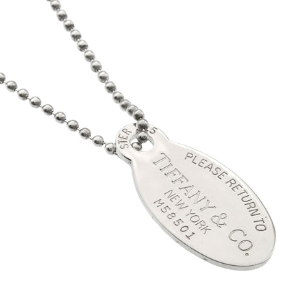 TIFFANY&Co. Return to oval tag Necklace Silver Ladies [Used]