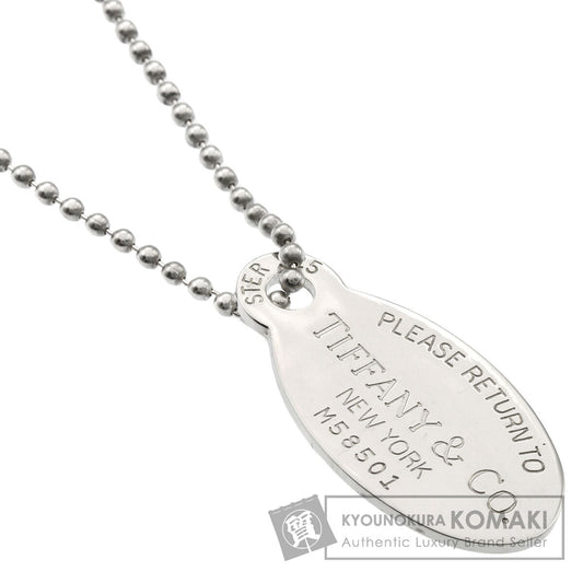 TIFFANY&Co. Return to oval tag Necklace Silver Ladies [Used]