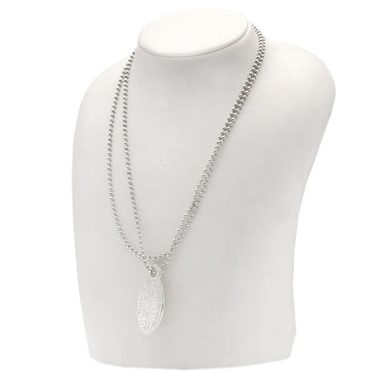 TIFFANY&Co. Return to oval tag Necklace Silver Ladies [Used]