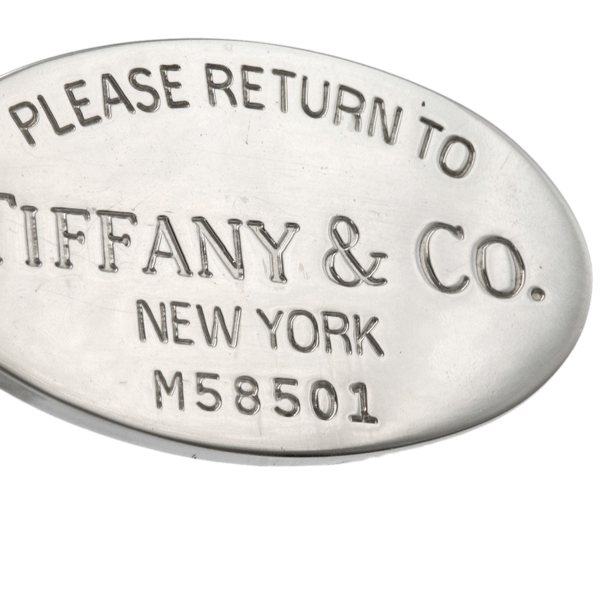 TIFFANY&Co. Return to oval tag Necklace Silver Ladies [Used]