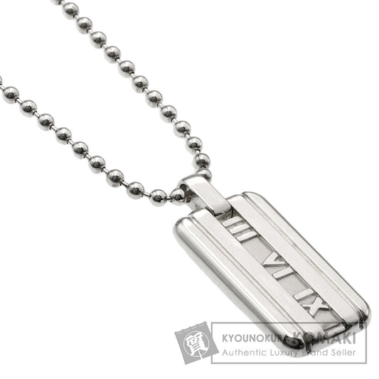 TIFFANY&Co. Atlas tag Necklace Silver Ladies [Used]