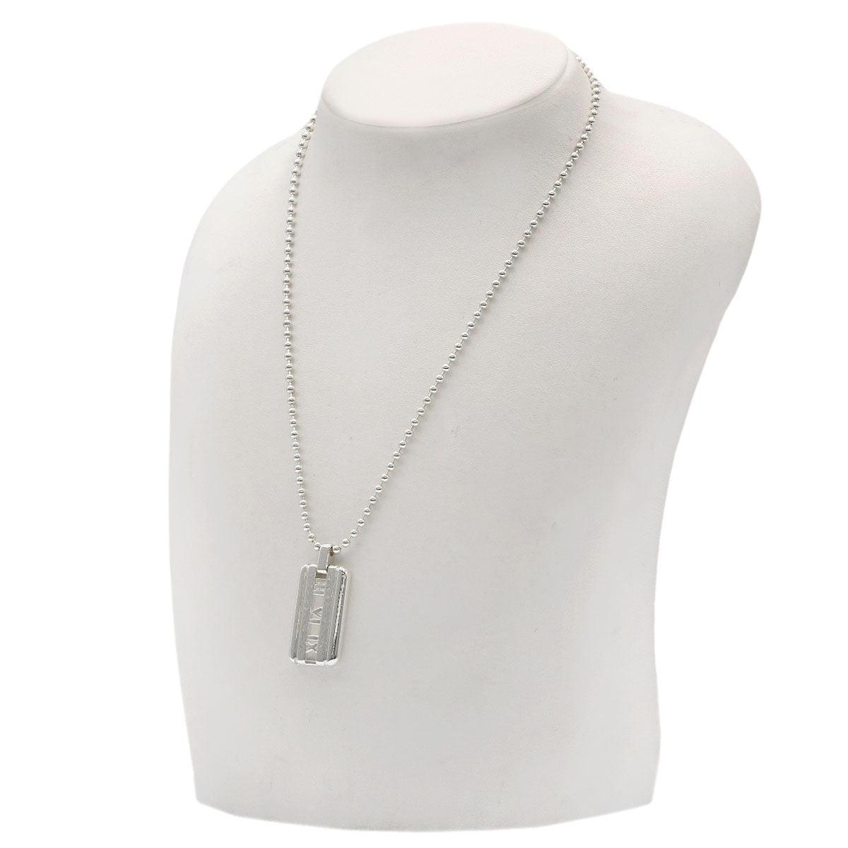 TIFFANY&Co. Atlas tag Necklace Silver Ladies [Used]