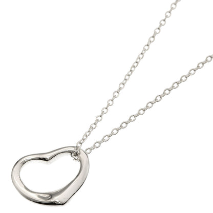 TIFFANY&Co. Open heart Necklace Silver Ladies [Used]