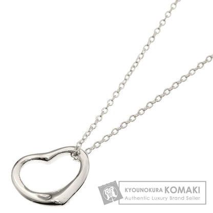 TIFFANY&Co. Open heart Necklace Silver Ladies [Used]