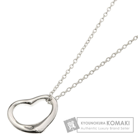 TIFFANY&Co. Open heart Necklace Silver Ladies [Used]