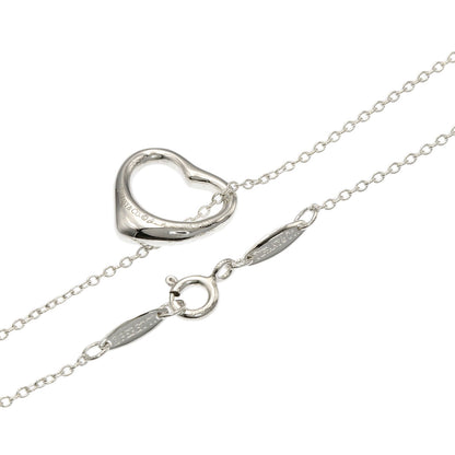 TIFFANY&Co. Open heart Necklace Silver Ladies [Used]