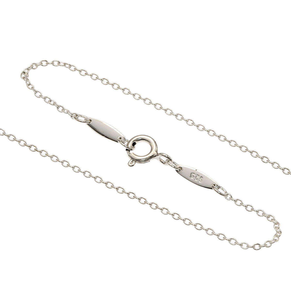TIFFANY&Co. Open heart Necklace Silver Ladies [Used]