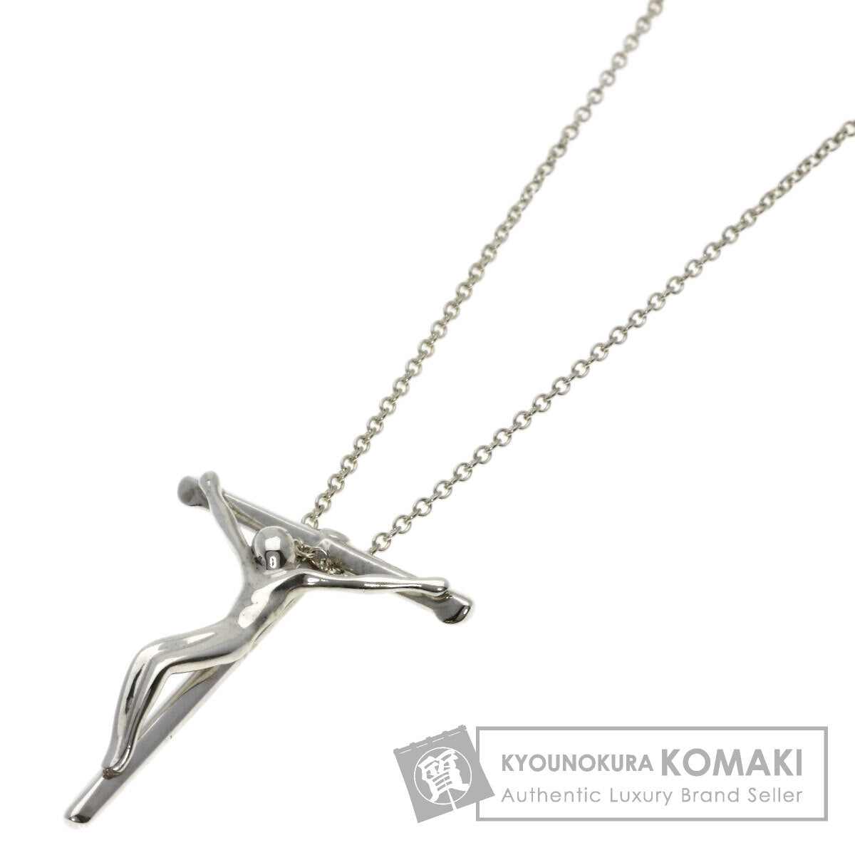 TIFFANY&Co. Crucifix Necklace Silver Ladies [Used]