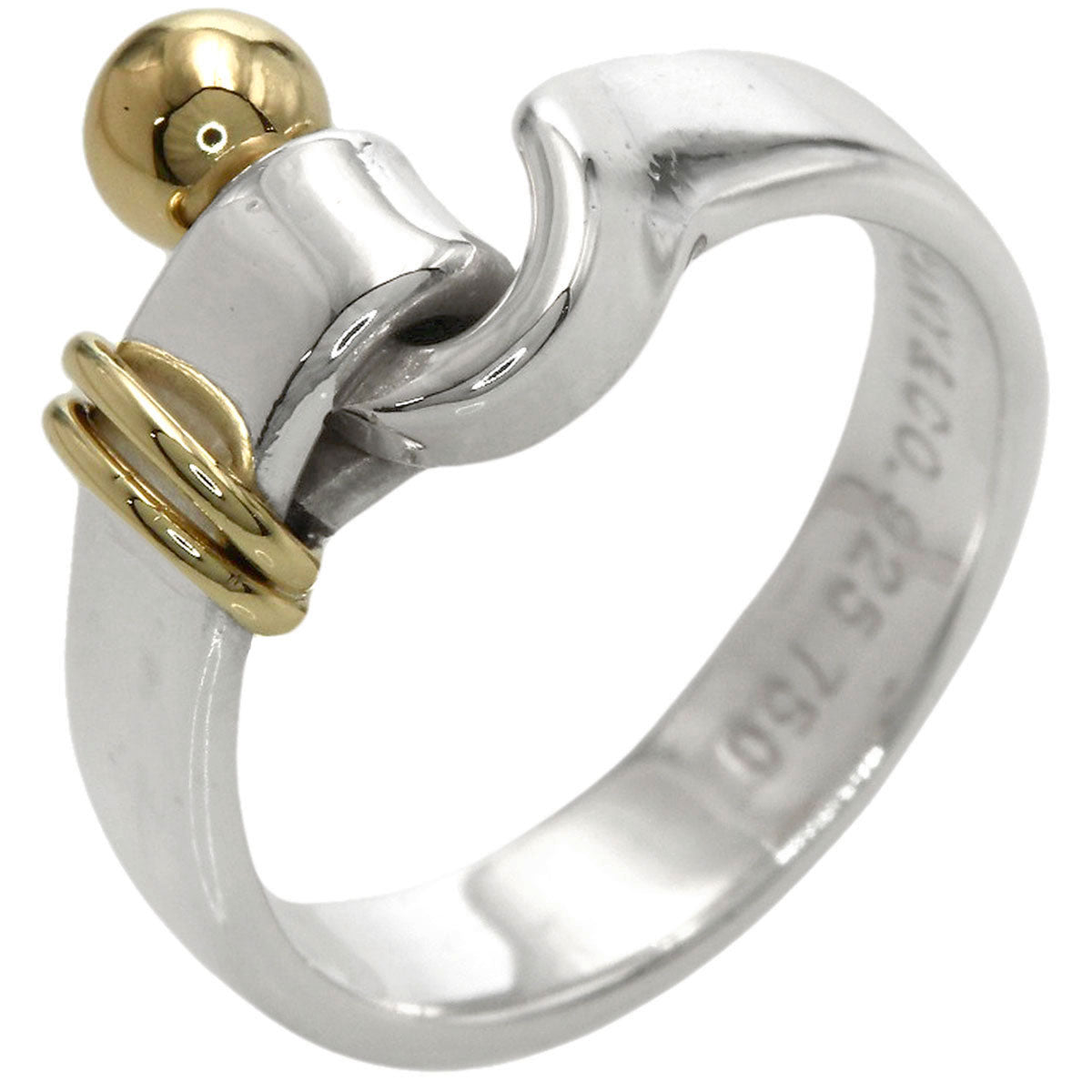 TIFFANY&Co. Hook & Eye Ring Silver 18K Yellow GoldLadies [Used]
