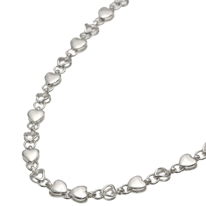 TIFFANY&Co. Puff heart Necklace Silver Ladies [Used]