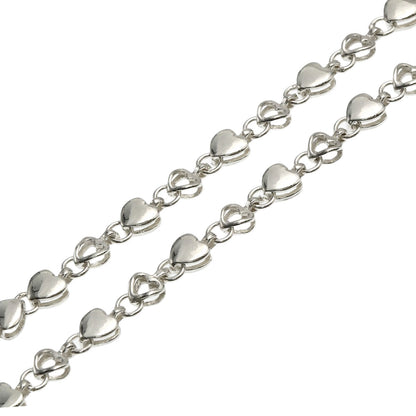 TIFFANY&Co. Puff heart Necklace Silver Ladies [Used]