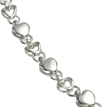 TIFFANY&Co. Puff heart Necklace Silver Ladies [Used]