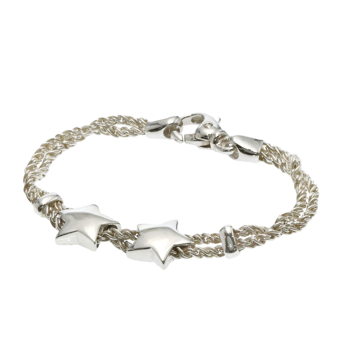 TIFFANY&Co. Vintage Star Double Rope Bracelet Silver Ladies [Used]