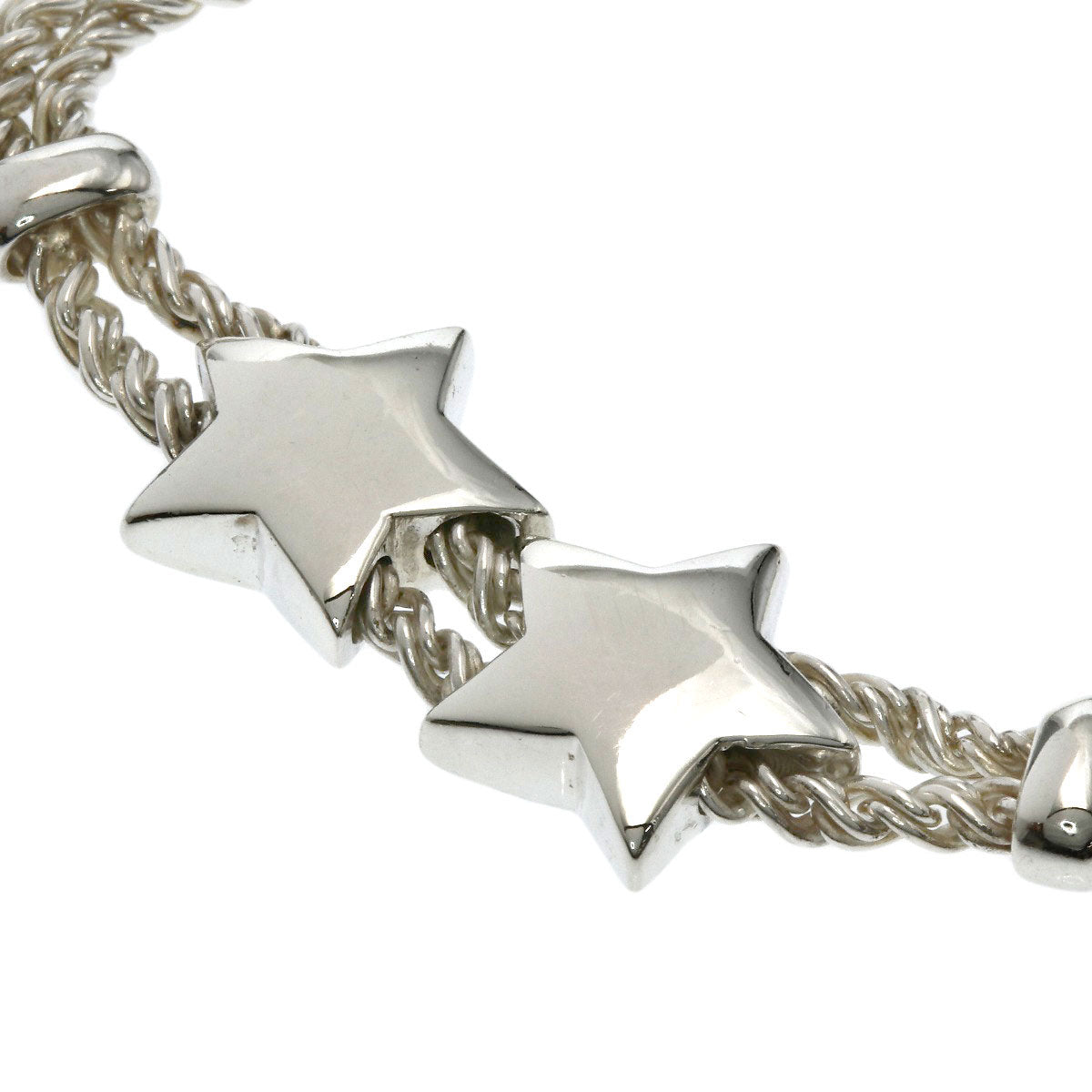TIFFANY&Co. Vintage Star Double Rope Bracelet Silver Ladies [Used]