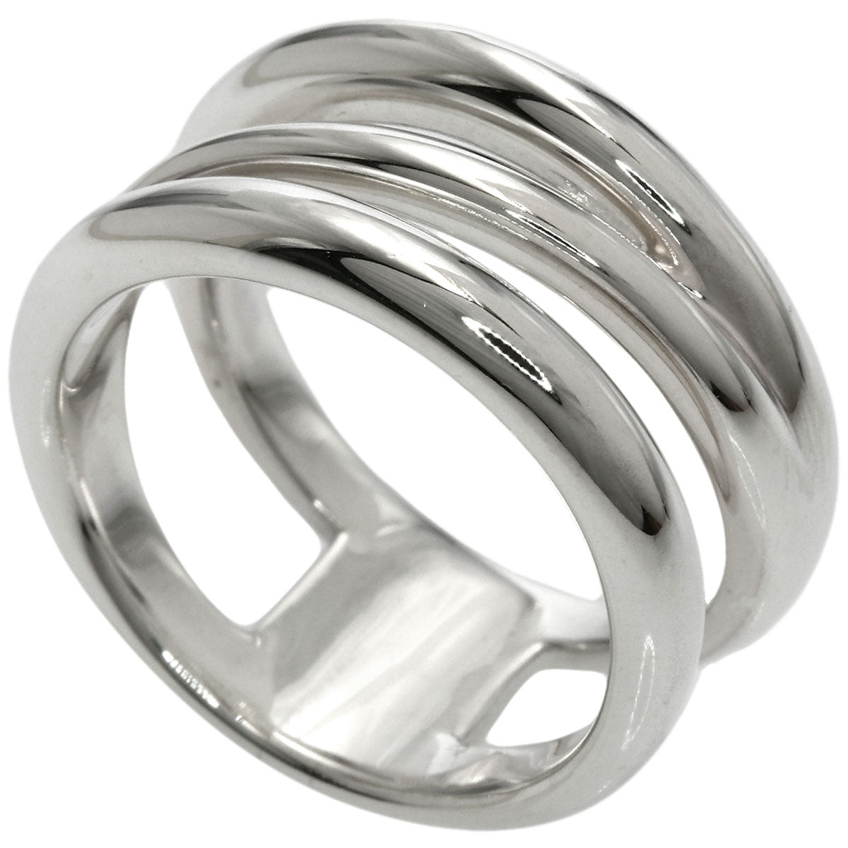 TIFFANY&Co. Diagonal Ring Silver Ladies [Used]