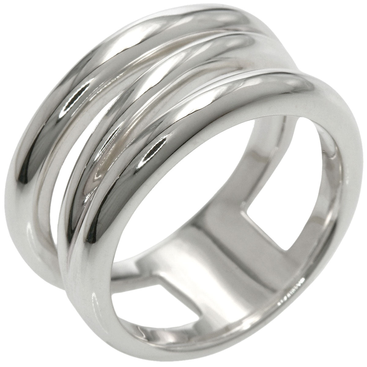 TIFFANY&Co. Diagonal Ring Silver Ladies [Used]