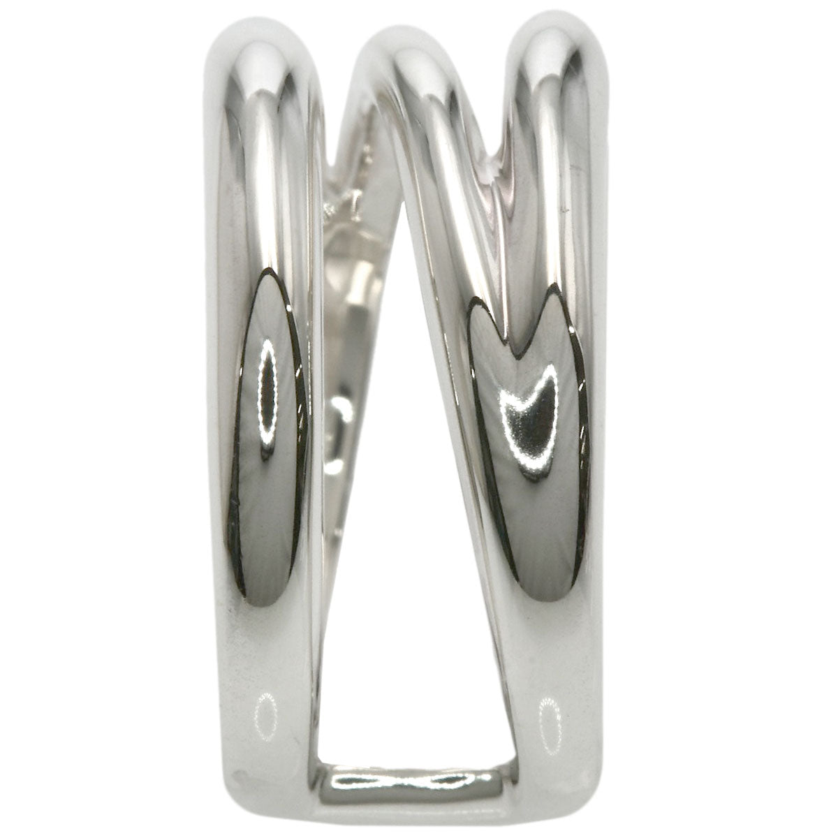 TIFFANY&Co. Diagonal Ring Silver Ladies [Used]