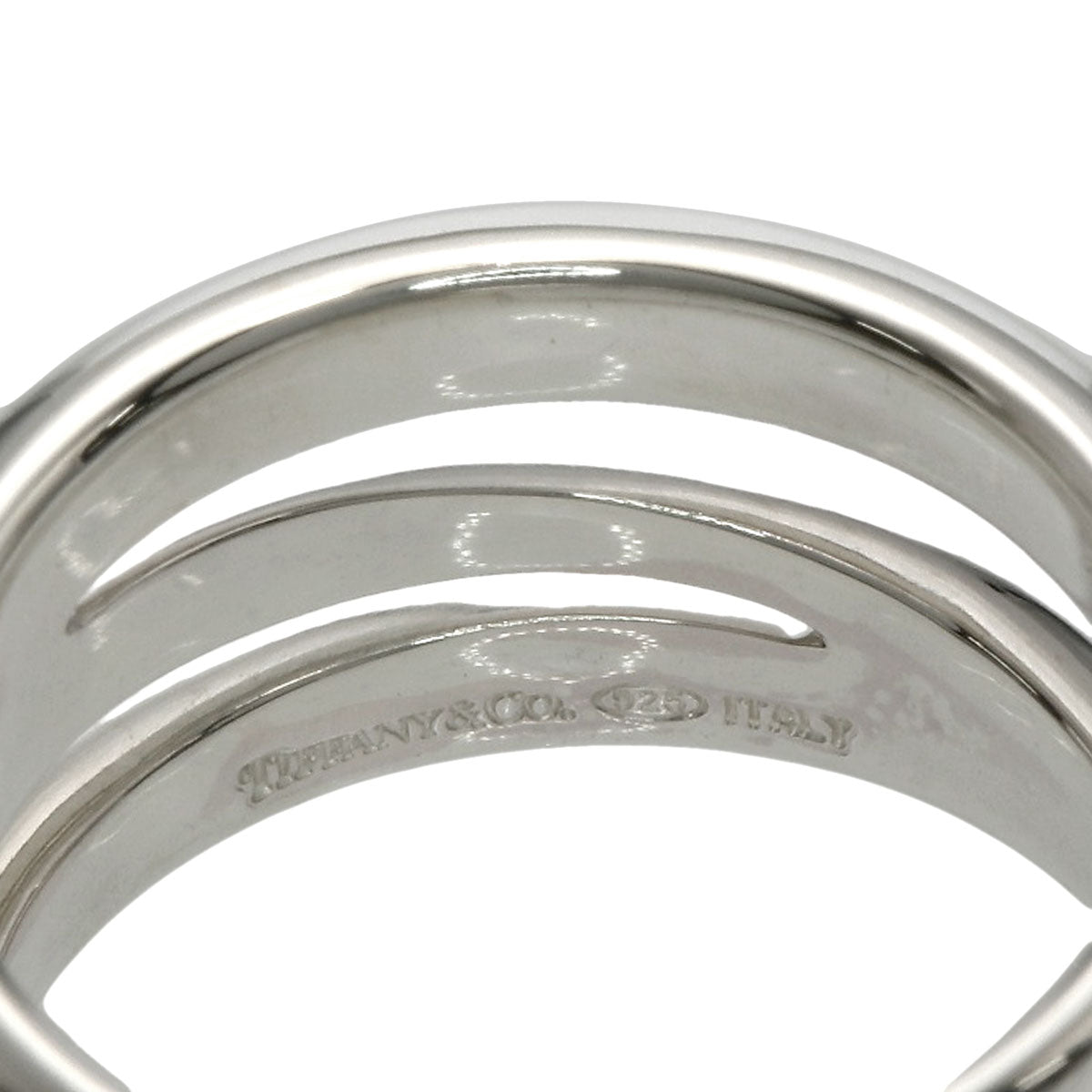 TIFFANY&Co. Diagonal Ring Silver Ladies [Used]