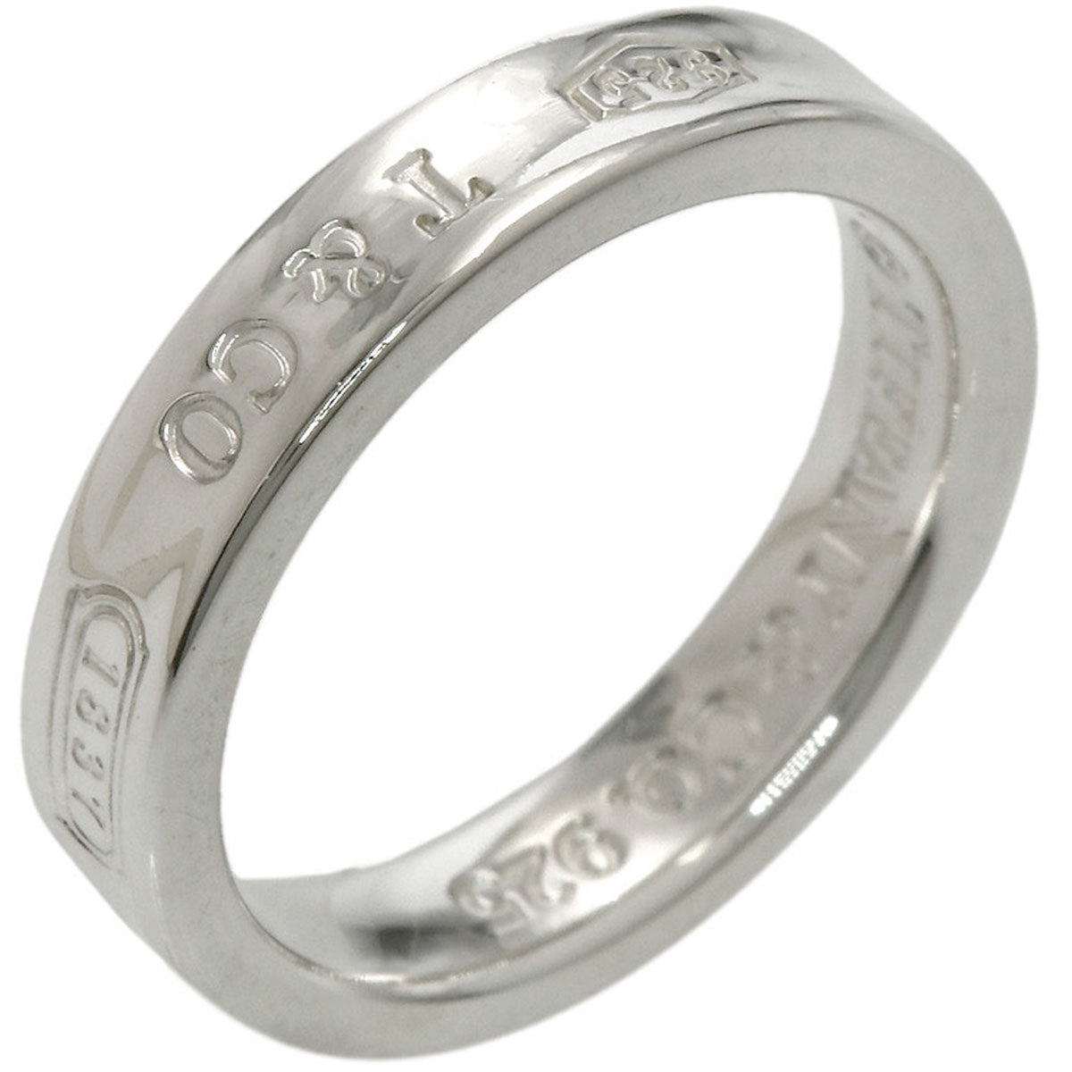 TIFFANY&Co. 1837 Narrow Ring Silver Ladies [Used]