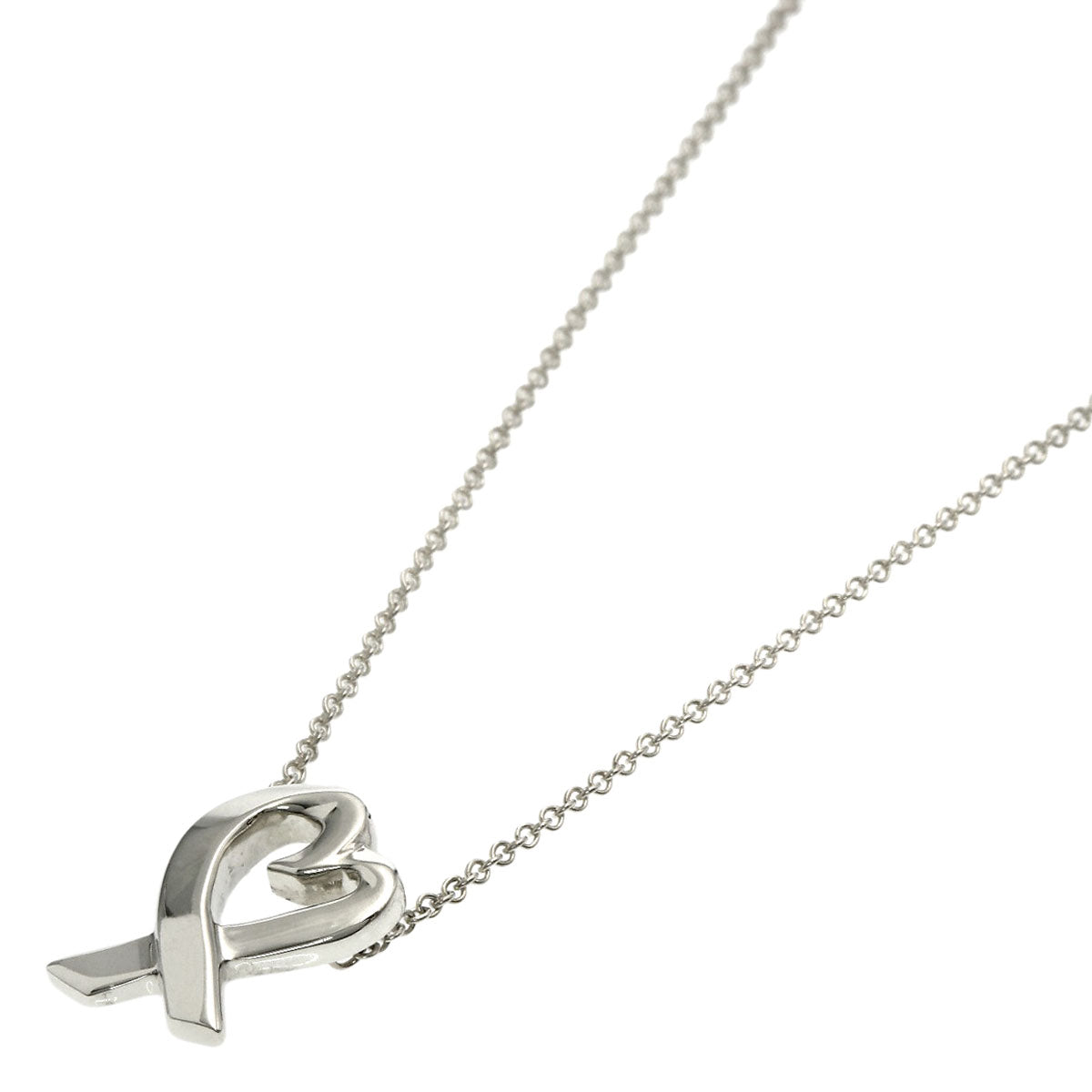 TIFFANY&Co. Loving heart Necklace Silver Ladies [Used]