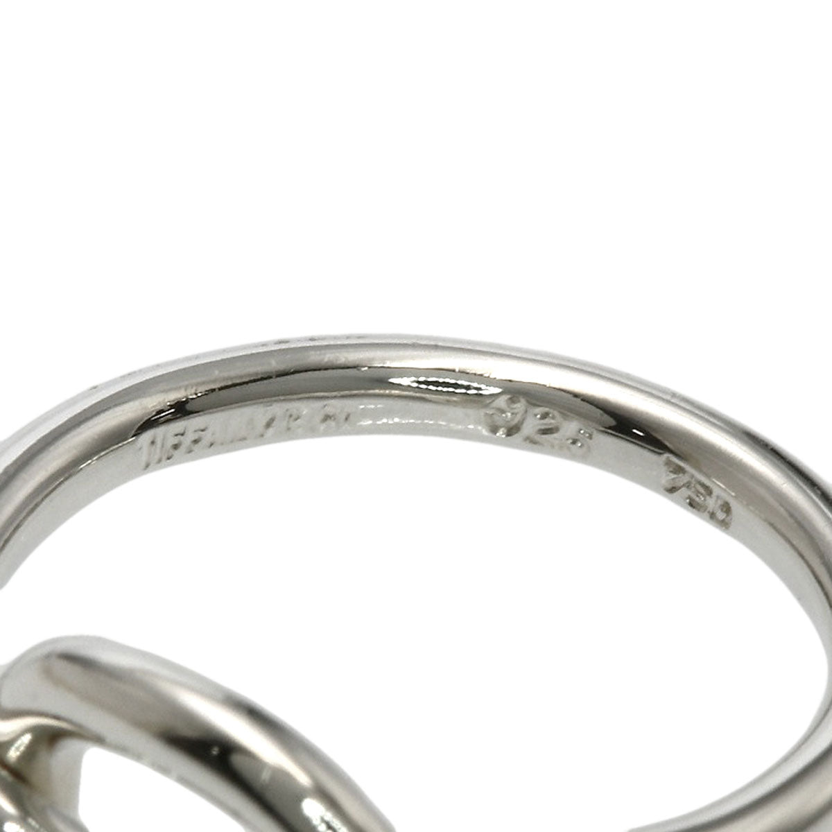 TIFFANY&Co. Love knot Ring Silver 18K Yellow GoldLadies [Used]