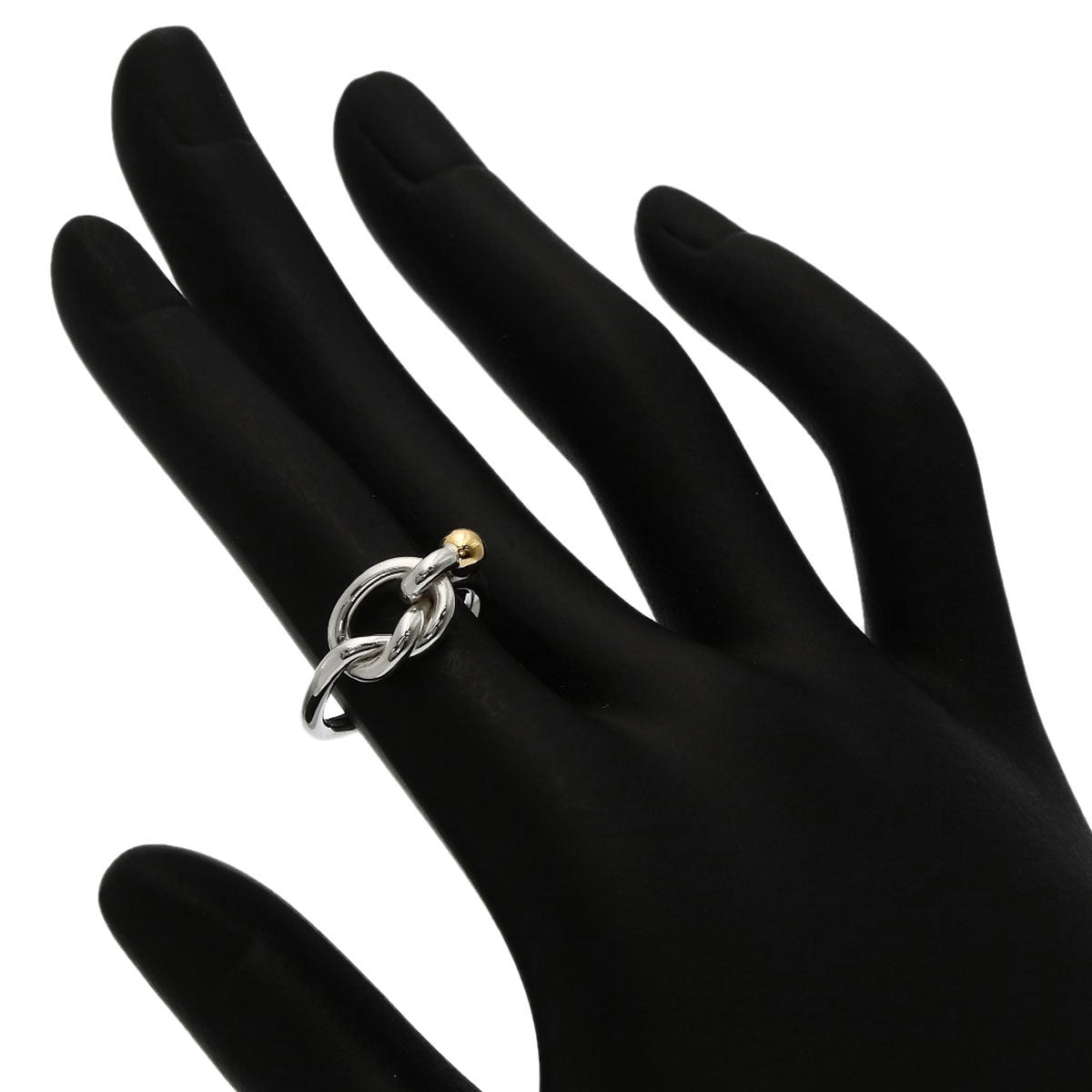 TIFFANY&Co. Love knot Ring Silver 18K Yellow GoldLadies [Used]