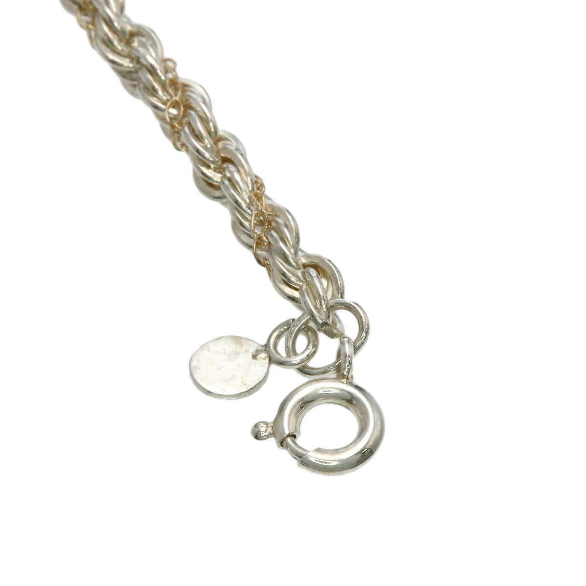 TIFFANY&Co. Twisted rope Necklace Silver K14 Yellow GoldLadies [Used]