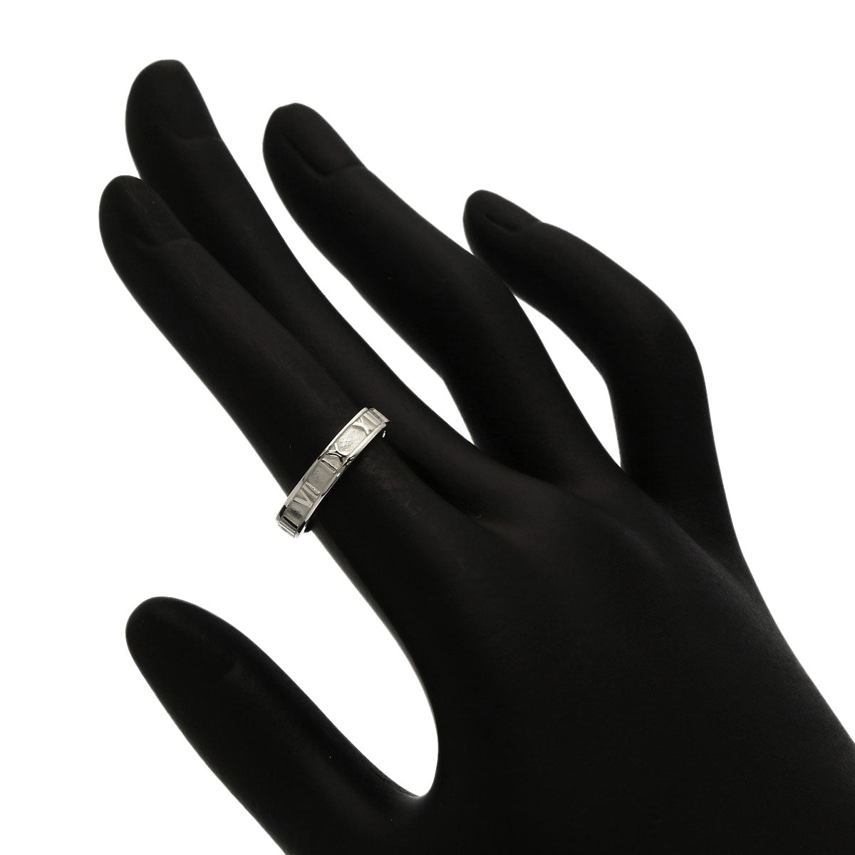 TIFFANY&Co. Atlas Narrow Ring Silver Ladies [Used]