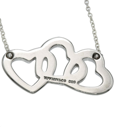 TIFFANY&Co. Triple heart Necklace Silver Ladies [Used]