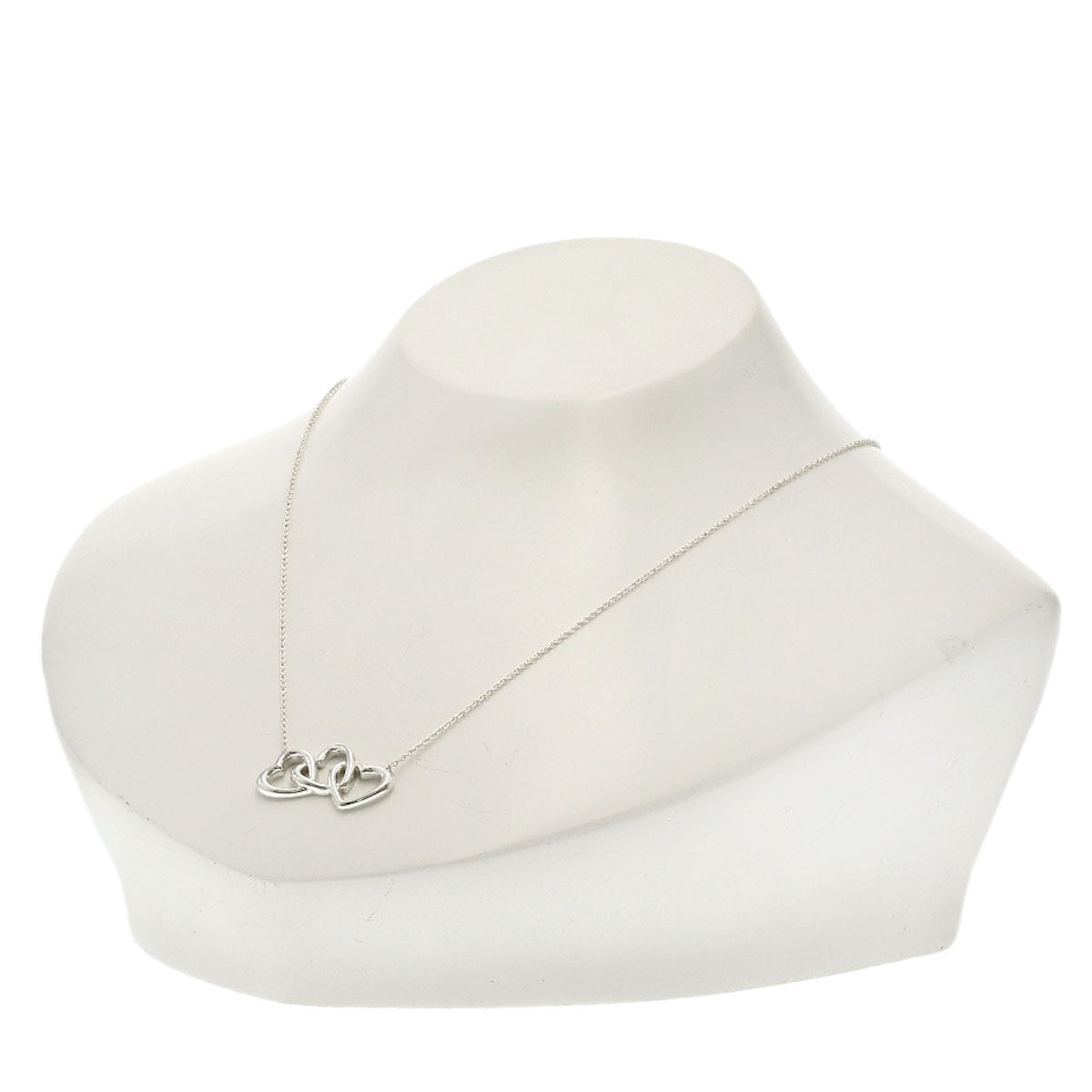 TIFFANY&Co. Triple heart Necklace Silver Ladies [Used]