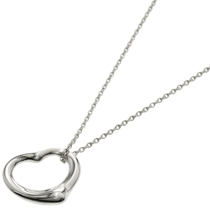 TIFFANY&Co. Open heart Necklace Silver Ladies [Used]