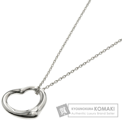 TIFFANY&Co. Open heart Necklace Silver Ladies [Used]