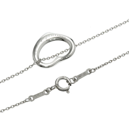 TIFFANY&Co. Open heart Necklace Silver Ladies [Used]