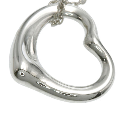TIFFANY&Co. Open heart Necklace Silver Ladies [Used]