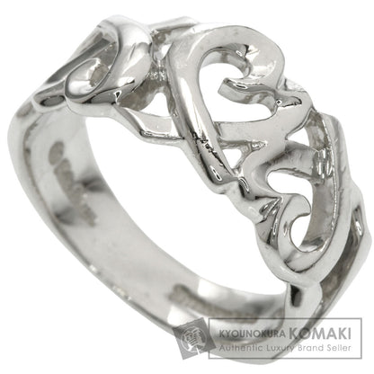 TIFFANY&Co. Triple rubbing heart Ring Silver Ladies [Used]