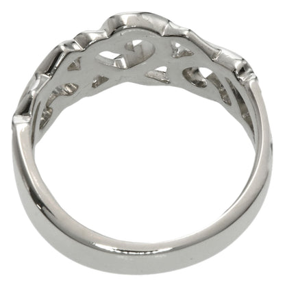 TIFFANY&Co. Triple rubbing heart Ring Silver Ladies [Used]