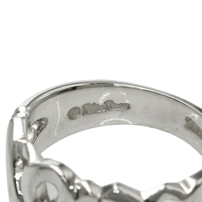 TIFFANY&Co. Triple rubbing heart Ring Silver Ladies [Used]
