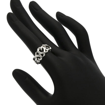 TIFFANY&Co. Triple rubbing heart Ring Silver Ladies [Used]