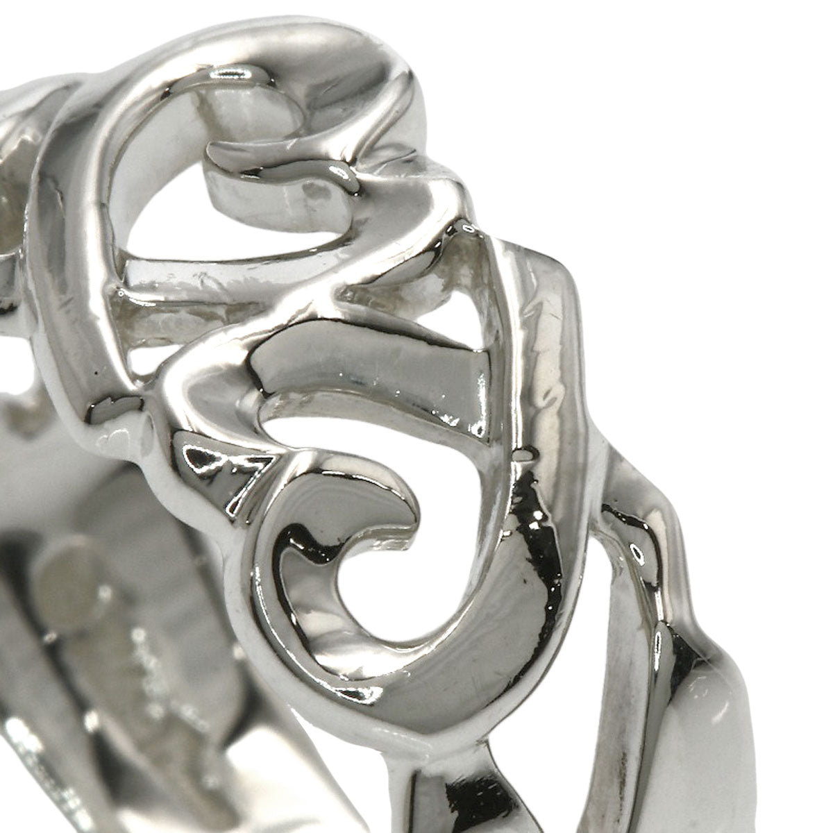 TIFFANY&Co. Triple rubbing heart Ring Silver Ladies [Used]