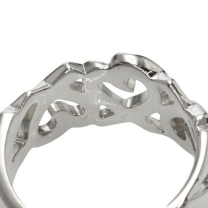 TIFFANY&Co. Triple rubbing heart Ring Silver Ladies [Used]