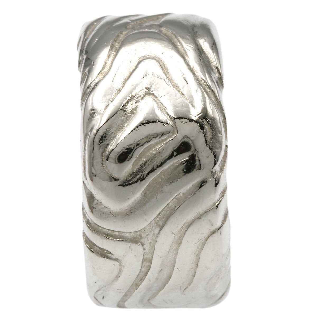 TIFFANY&Co. Vintage wood motif Ring Silver Ladies [Used]