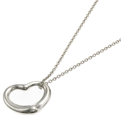 TIFFANY&Co. Open heart Necklace Silver Ladies [Used]