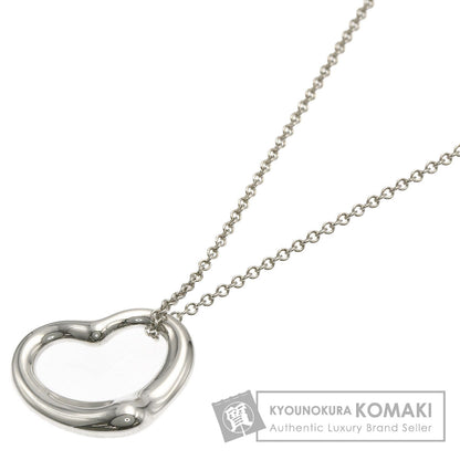 TIFFANY&Co. Open heart Necklace Silver Ladies [Used]