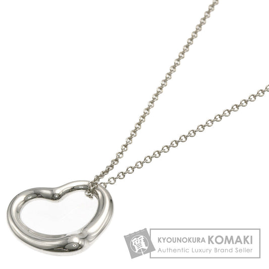 TIFFANY&Co. Open heart Necklace Silver Ladies [Used]