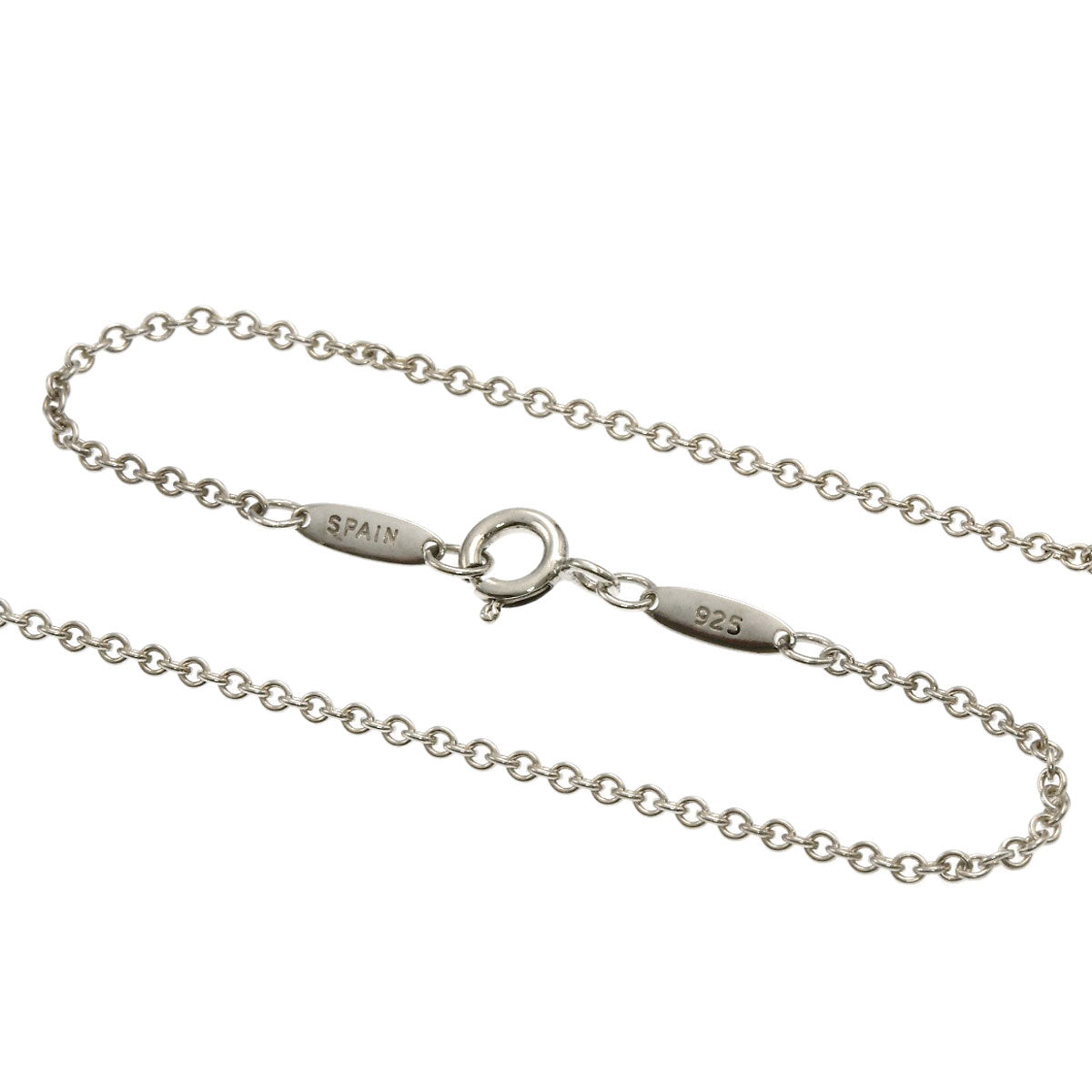 TIFFANY&Co. Open heart Necklace Silver Ladies [Used]